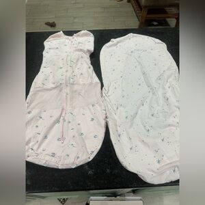 Snoo Pink Baby Swaddle XL and Snoo bassinet sheet
